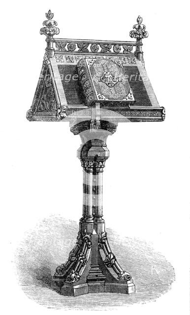 Lectern and Bible presented to the Prince of Wales, 1864. Creator: Unknown.