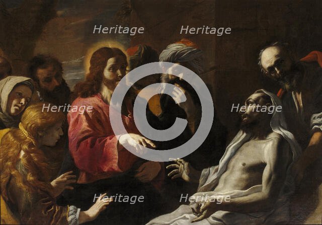 The raising of Lazarus, c.1665. Creator: Preti, Mattia (1613-1699).