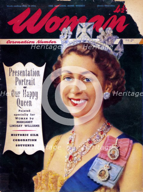 Queen Elizabeth II (b1926), 1953. Artist: Unknown