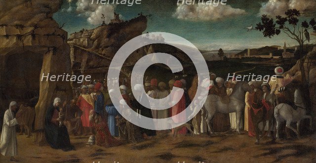 The Adoration of the Kings, c. 1480. Artist: Bellini, Giovanni, (Workshop)  