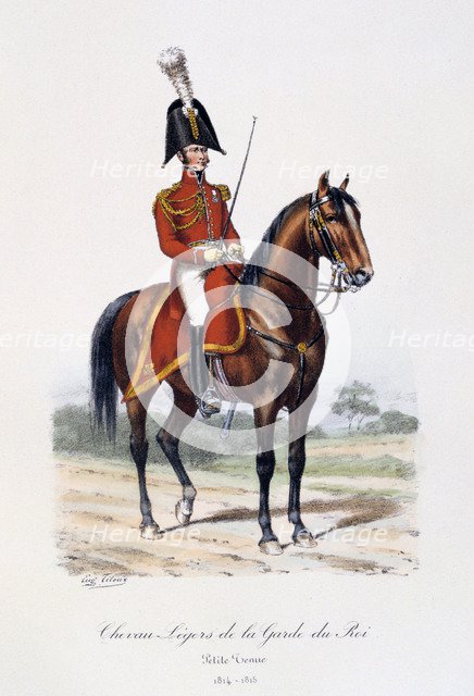 Chevau-Légers de la Garde du Roi, Petite Tenue, 1814-15. Artist: Eugene Titeux