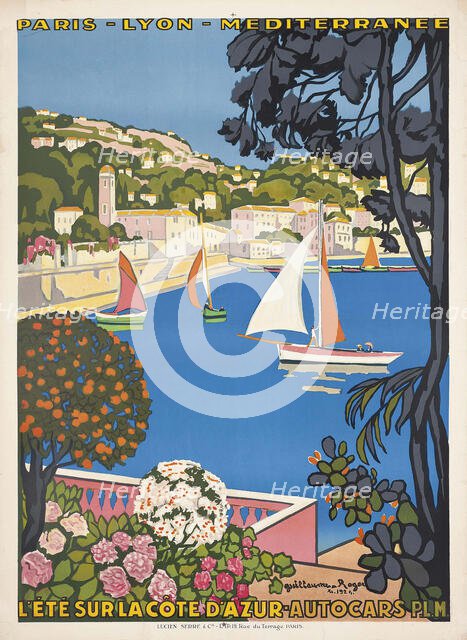 L'été sur la Côte d'Azur, 1926. Creator: Roger, Guillaume Georges (1867-1942).