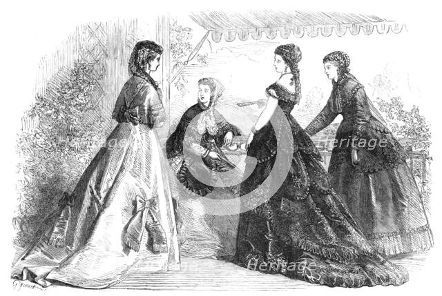 Paris fashions for May, 1868. Creator: Unknown.