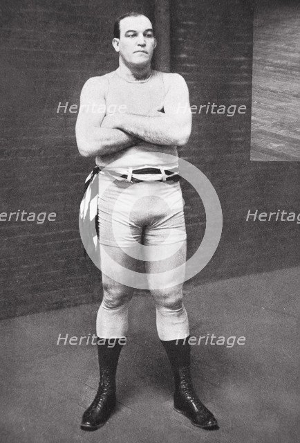 James J Jeffries, American boxer, 1910. Artist: Unknown