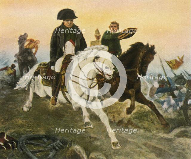 Napoleon on the retreat from Waterloo, 18 June 1815, (1936). Creator: Unknown.