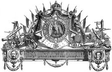 Emblem of the Paris International Exhibition, 1867. Artist: Unknown
