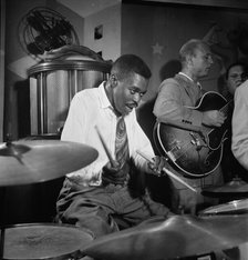 Portrait of Denzil Best, Billy Bauer, and Chubby Jackson, Pied Piper, New York, N.Y., ca. Sept. 1947 Creator: William Paul Gottlieb.