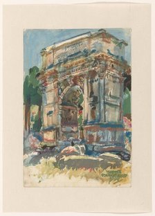 Arch of Titus, Rome, 1934. Creator: Martin Monnickendam.