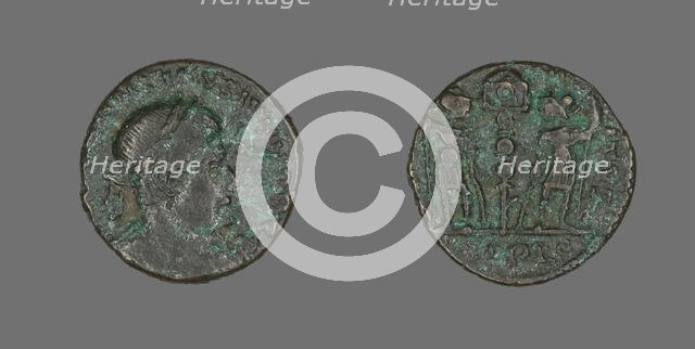Coin Portraying Emperor Constantine II, before 337. Creator: Unknown.