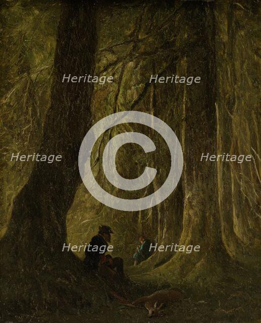 Hunting scene, 1830-1860.  Creator: Johannes Tavenraat.