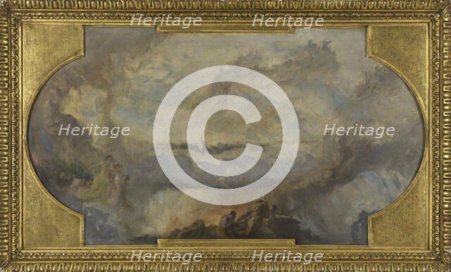 Esquisse pour la galerie nord du Petit Palais : La Révolution française (Plafond), 1912. Creator: Fernand Cormon.