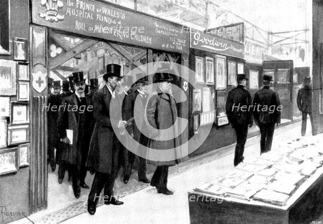 The Prince of Wales opening the Royal Photographic Society's...Exhibition...Crystal Palace, 1898. Creator: Unknown.