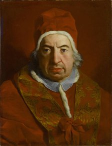 Portrait of the Pope Benedict XIV (1675-1758), c1746. Creator: Subleyras, Pierre (1699-1749).