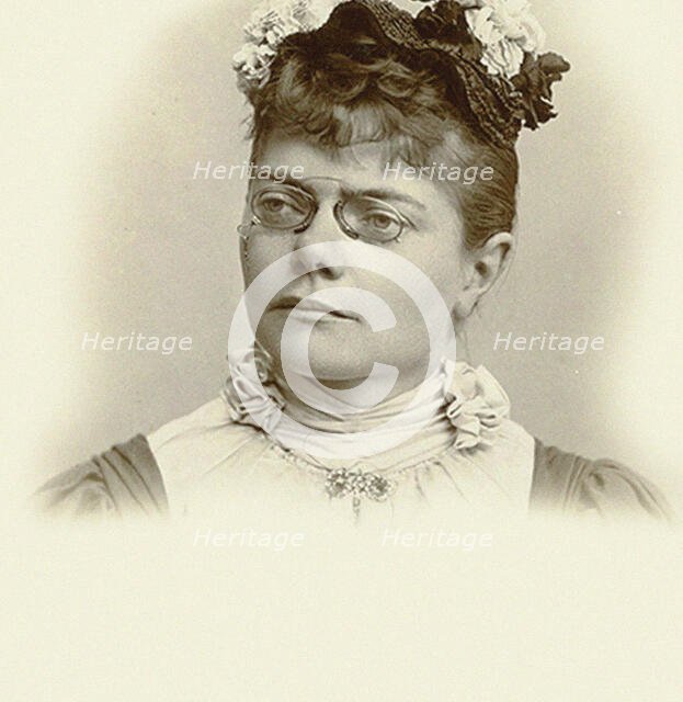 Portrait of the pianist and composer Laura Valborg Aulin (1860-1928). Creator: Anonymous.