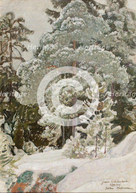 Winter landscape, 1915.