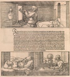 Underweysung der Messung (Nuremberg, 1538), 1538, 1527, 1532., 1538, 1527, 1532. Creator: Albrecht Durer.