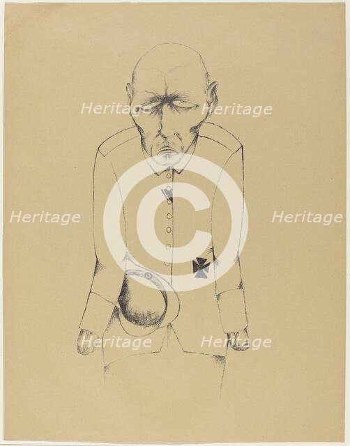 Der Erwerbslose (The Unemployed Man), 1920. Creator: Heinrich Hoerle.