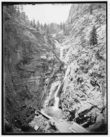 Seven Falls, Cheyenne Canyon, Colorado, c1901. Creator: William H. Jackson.