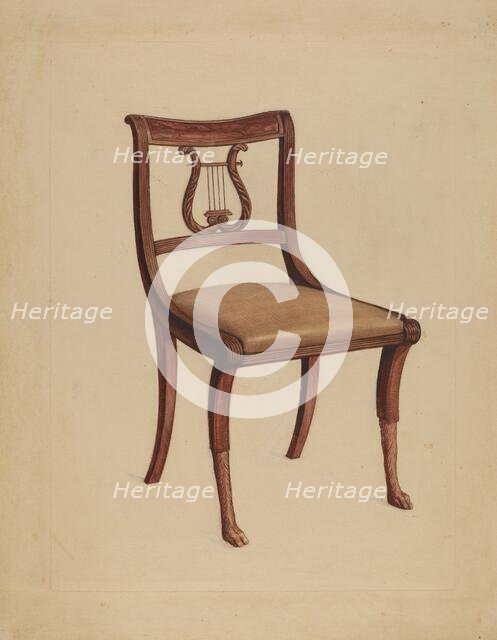 Side Chair, 1936. Creator: Lawrence Phillips.