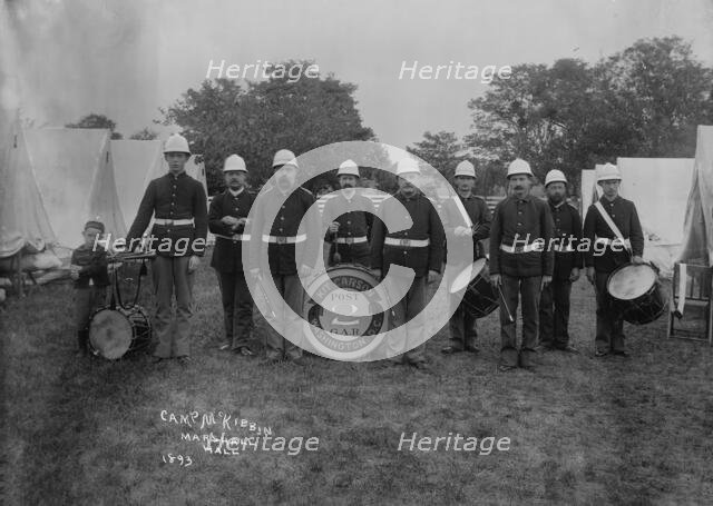 Kit Carson's band, Camp McKibbin, [Maryland?], 1893. Creator: Unknown.
