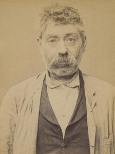 Bompeix. Eugène. 53 ans, né à St Martin d'Herbus (Haute-Vienne). Conducteur de machines. A..., 1894. Creator: Alphonse Bertillon.