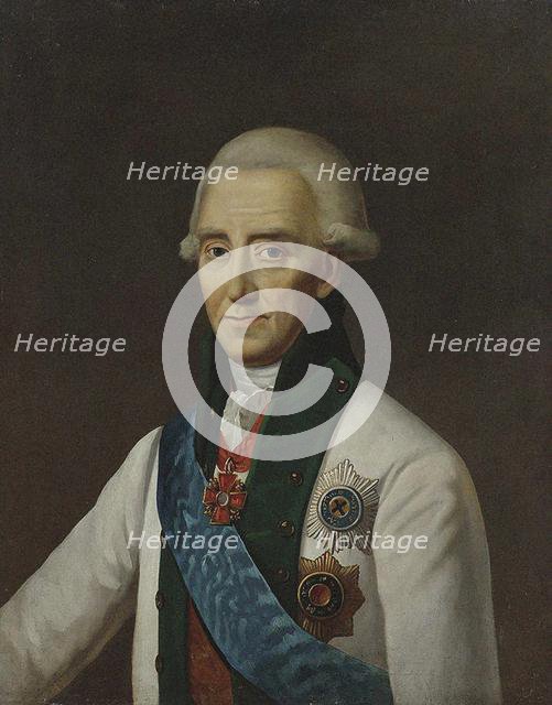 Portrait of Admiral Vasily Chichagov (1726-1809) . Creator: Anonymous.