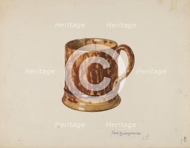 Mug for Table Use, c. 1940. Creator: Carl Buergerniss.
