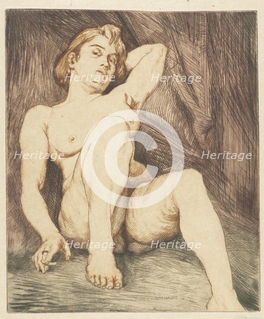 The Cigarette. Creator: Charles Maurin (French, 1856-1914).