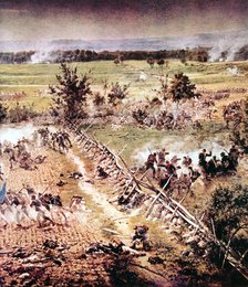 Battle of Gettysburg, American Civil War, 1-3 July 1863. Artist: Unknown