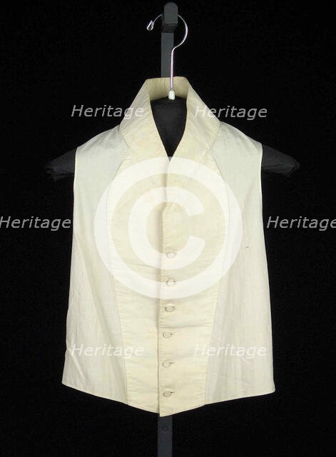 Vest, American, 1830-39. Creator: Unknown.