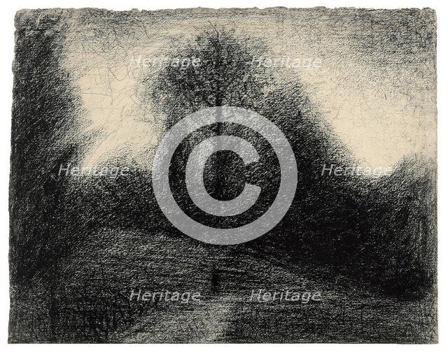 Landscape, c. 1881. Creator: Georges-Pierre Seurat.