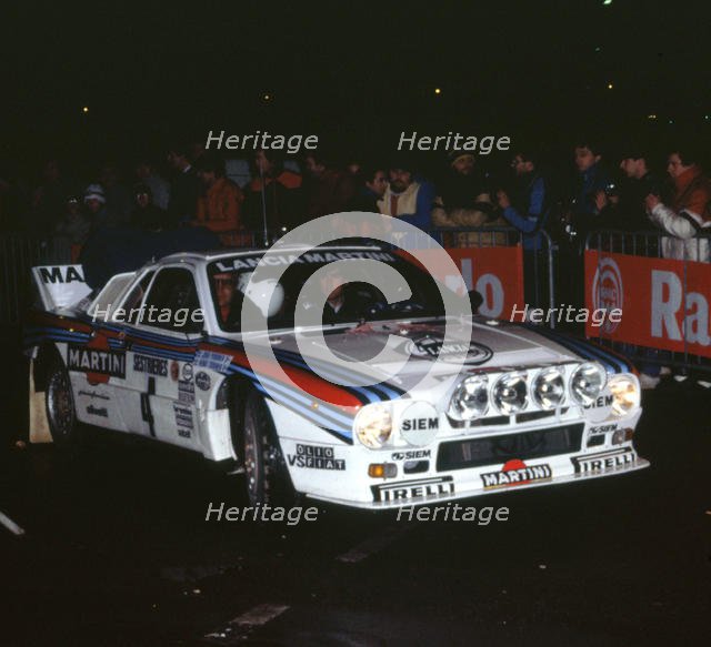 Lancia 037, Henri Toivenen, 1985 Monte Carlo Rally. Creator: Unknown.