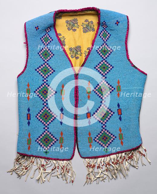 Beaded Vest, c 1900. Creator: Unknown.