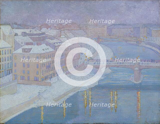 On the Danube lands, 1903. Creator: Franz Jaschke.