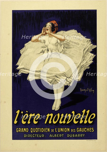 L'Ere nouvelle grand quotidien de l'Union des Gauches, c.1922. Creator: D'Ylen, Jean (1886-1938).