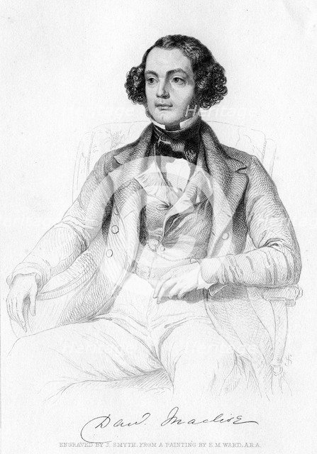 Daniel Maclise (1806-1870), Irish artist, 19th century.Artist: J Smyth