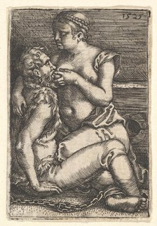 Cimon and Pero, mid-17th century. Creator: Barthel Beham.