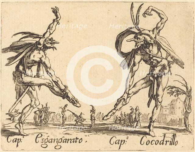 Cap. Esgangarato and Cap. Cocodrillo, c. 1622. Creator: Jacques Callot.