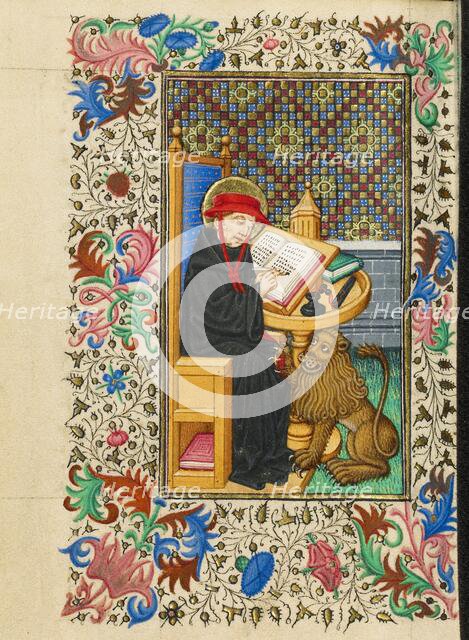 Saint Jerome in His Study; Book of Hours, about 1430-1440. Creator: Fastolf Master.
