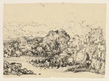 Rocks by the Sea, n.d. Creator: Rodolphe Bresdin.