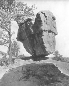 Balanced Rock, Garden of the Gods, Colorado, USA, c1900.  Creator: Unknown.