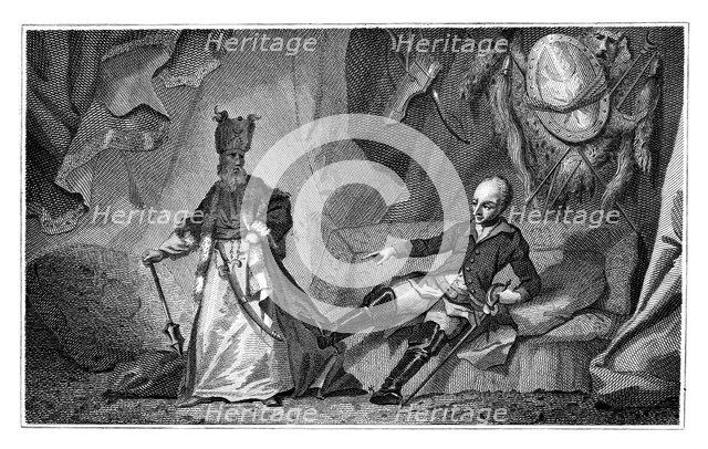 Charles XII of Sweden and the Grand Vizier, 1709-1713.Artist: Wilson