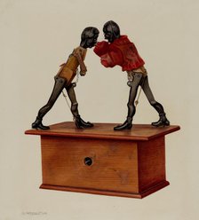 Boxing Negroes, c. 1939. Creator: Owen Middleton.