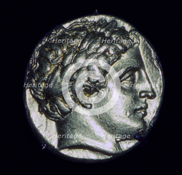Gold coin of Phillip II of Macedonia, 4th century BC. Artist: Unknown