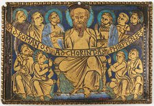 Plaque with Saint Paul and His Disciples, British (?), ca. 1160-80. Creator: Unknown.