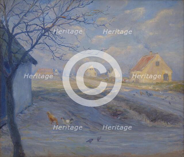 The Road to Copenhagen from Kastrup. The Island of Amager, 1890. Creator: Theodor Esbern Philipsen.