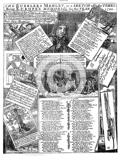 'The Bubbler's Medley, or a Sketch of the Times', 1720. Artist: Unknown