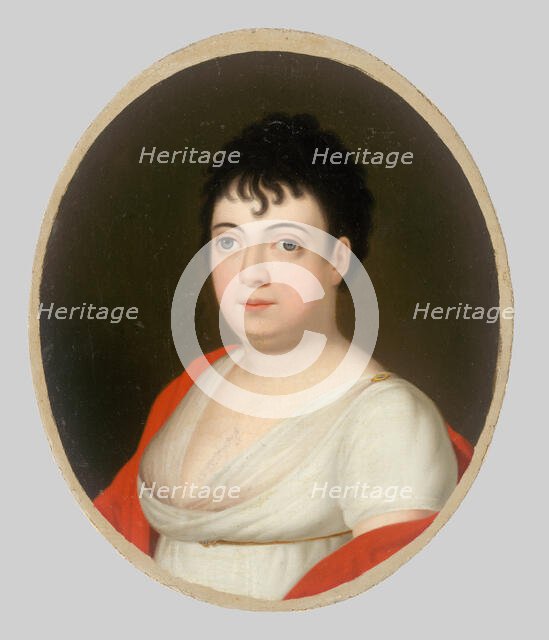 Portrait of Anna Mária Szirmayová, née Horvath-Stansith, 1810-1820. Creator: Jozef Czauczik.