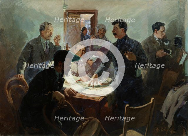 'The Staff of the October Revolution', 1934.  Artist: Vasili Svarog