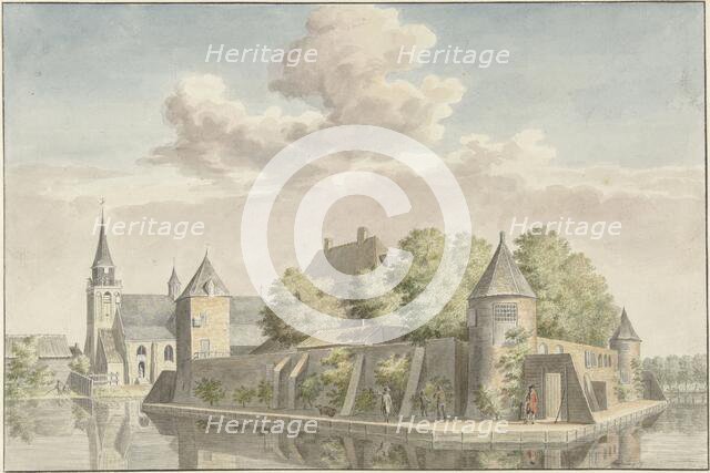 The Hof van Putten and the church of Geervliet, 1749-1757. Creator: Cornelis Pronk.